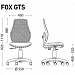 Схема кресла FOX GTS цвет синий